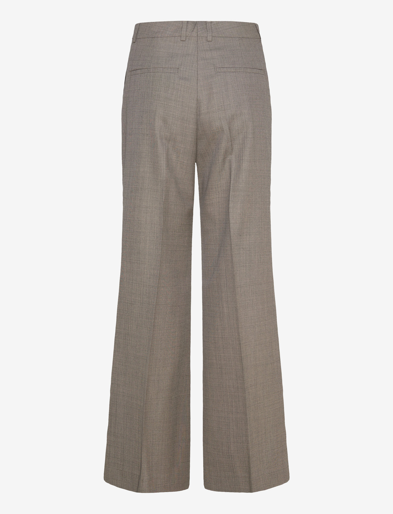Filippa K - Wool Blend Flare Trousers - utsvängda byxor - taupe - 1