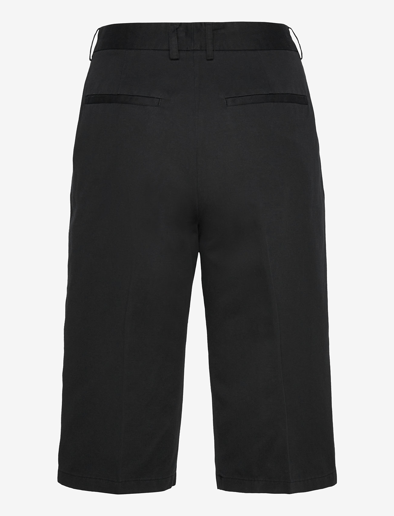 Filippa K - Straight Cotton Linen Shorts - leinen-shorts - black - 1