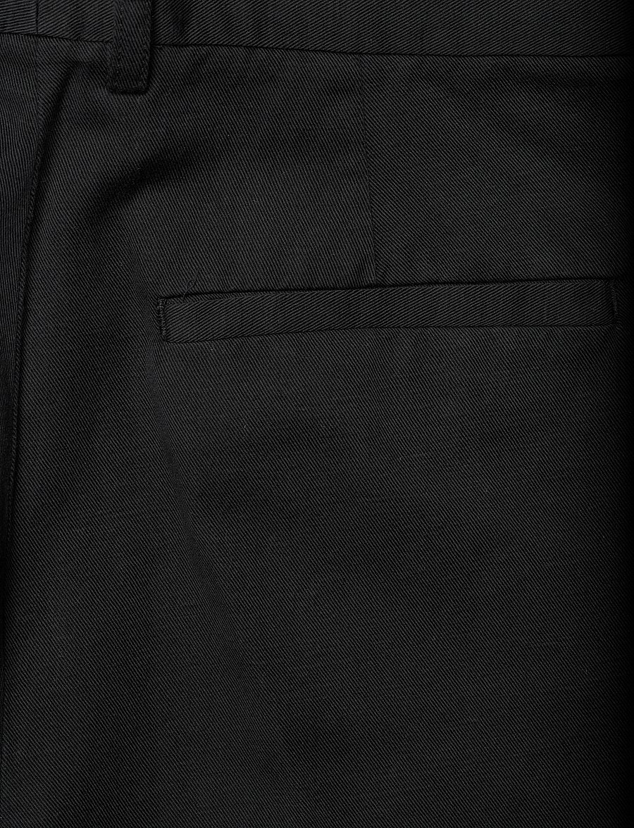 Filippa K - Straight Cotton Linen Shorts - leinen-shorts - black - 4