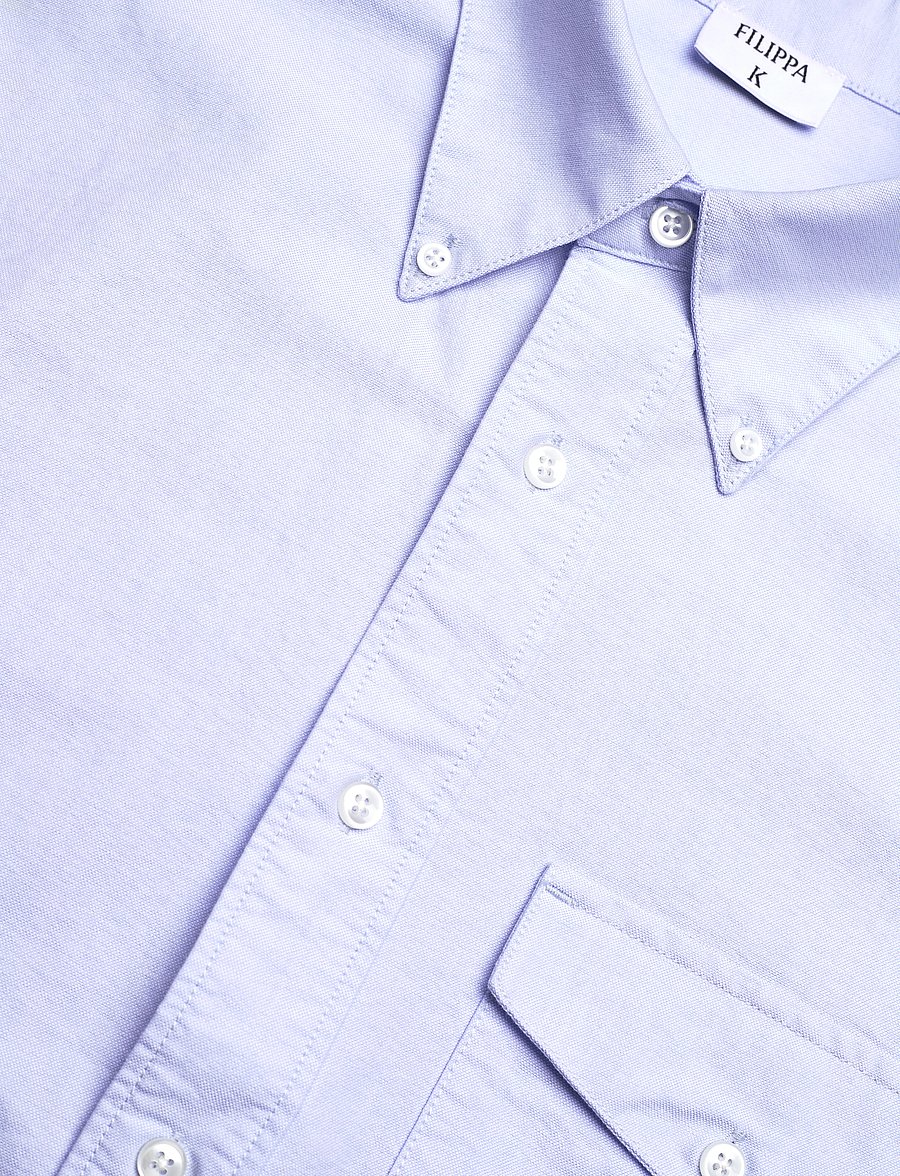 Filippa K - Loose Cotton Oxford Shirt - light blue - 3
