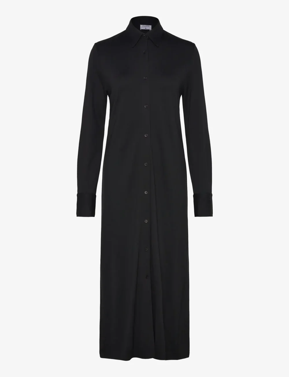 Filippa K - Relaxed Jersey Shirt Dress - hemdkleider - black - 0