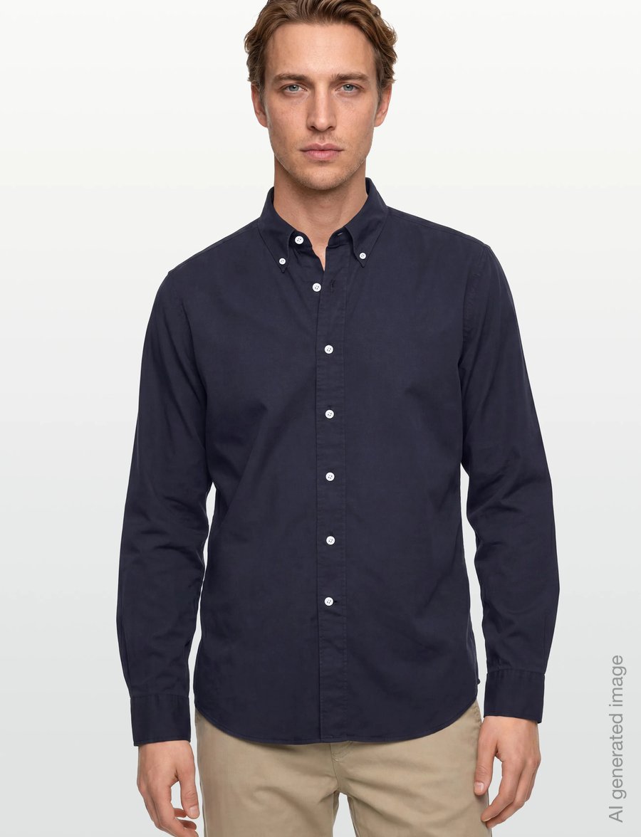 Filippa K - Tailored Button Down Shirt - basic skjortor - navy - 3