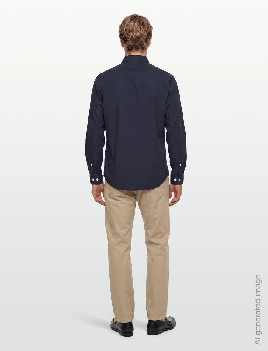 Filippa K - Tailored Button Down Shirt - basic skjortor - navy - 4