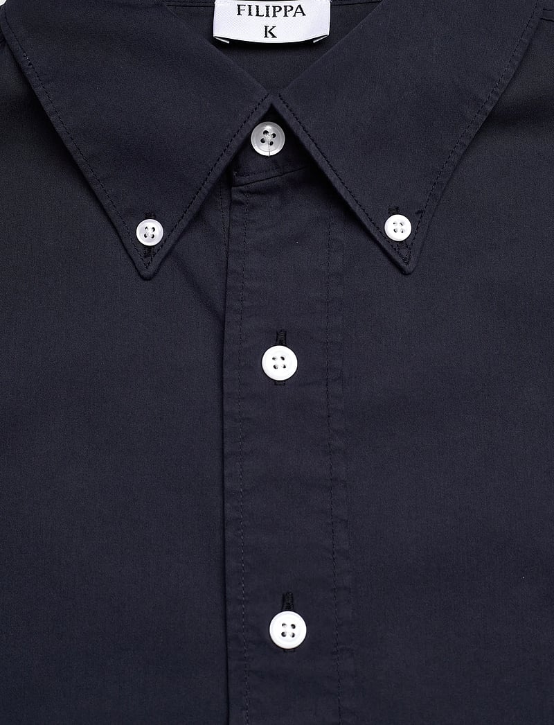 Filippa K - Tailored Button Down Shirt - basic-hemden - navy - 2