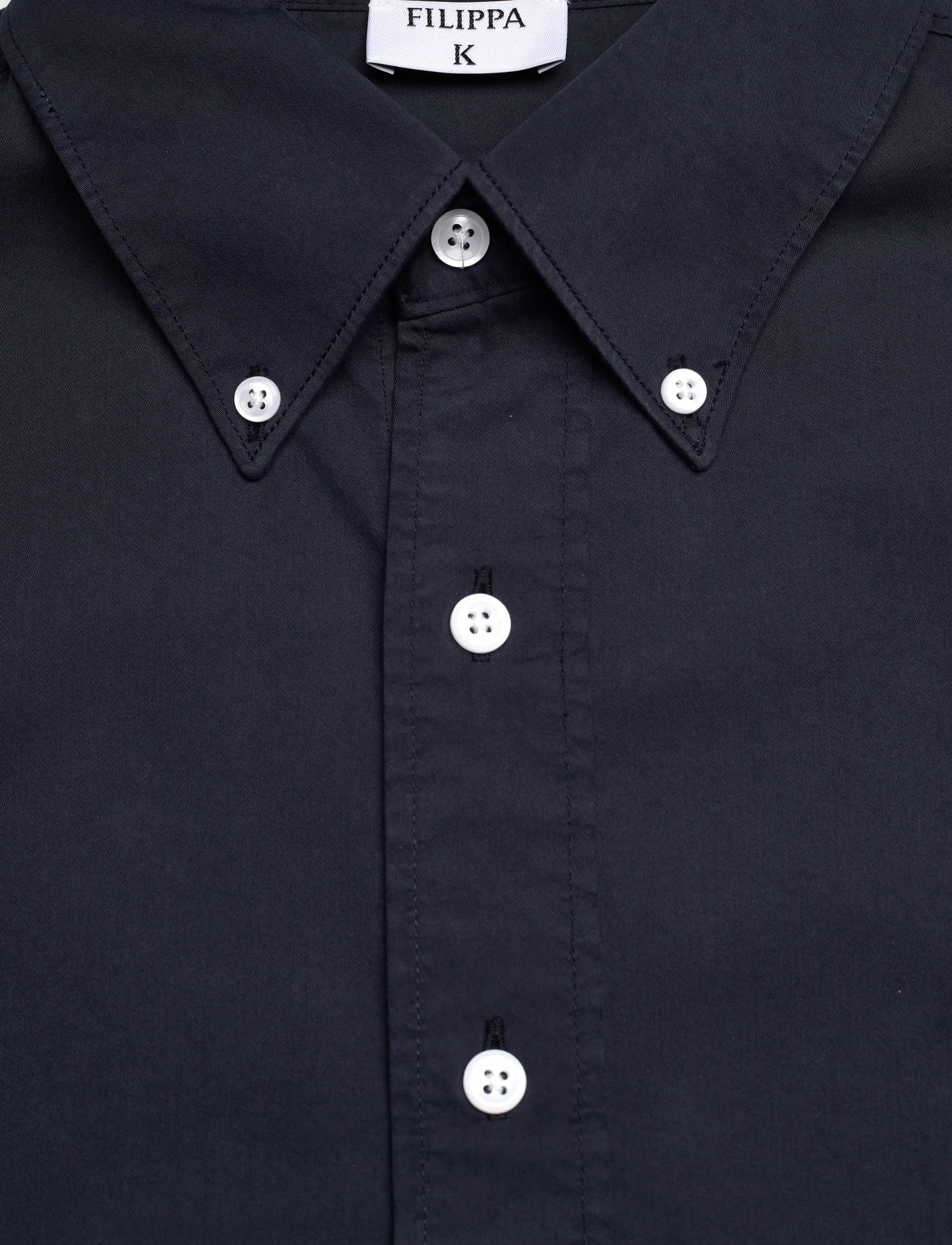 Filippa K - Tailored Button Down Shirt - tavalised t-särgid - navy - 2