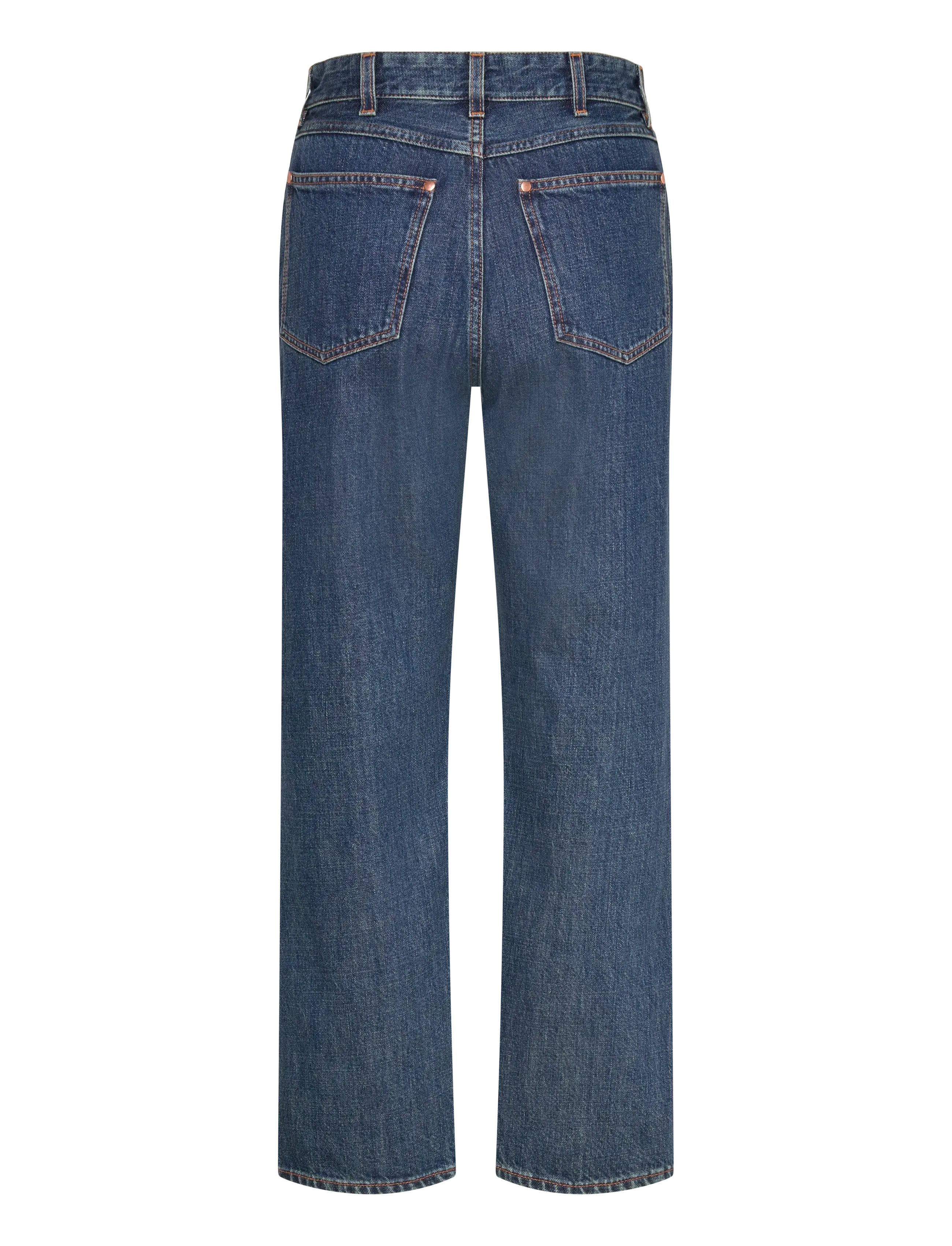 Filippa K - High Waisted Cropped Jeans - sirge säärega teksad - washed mid blue - 2