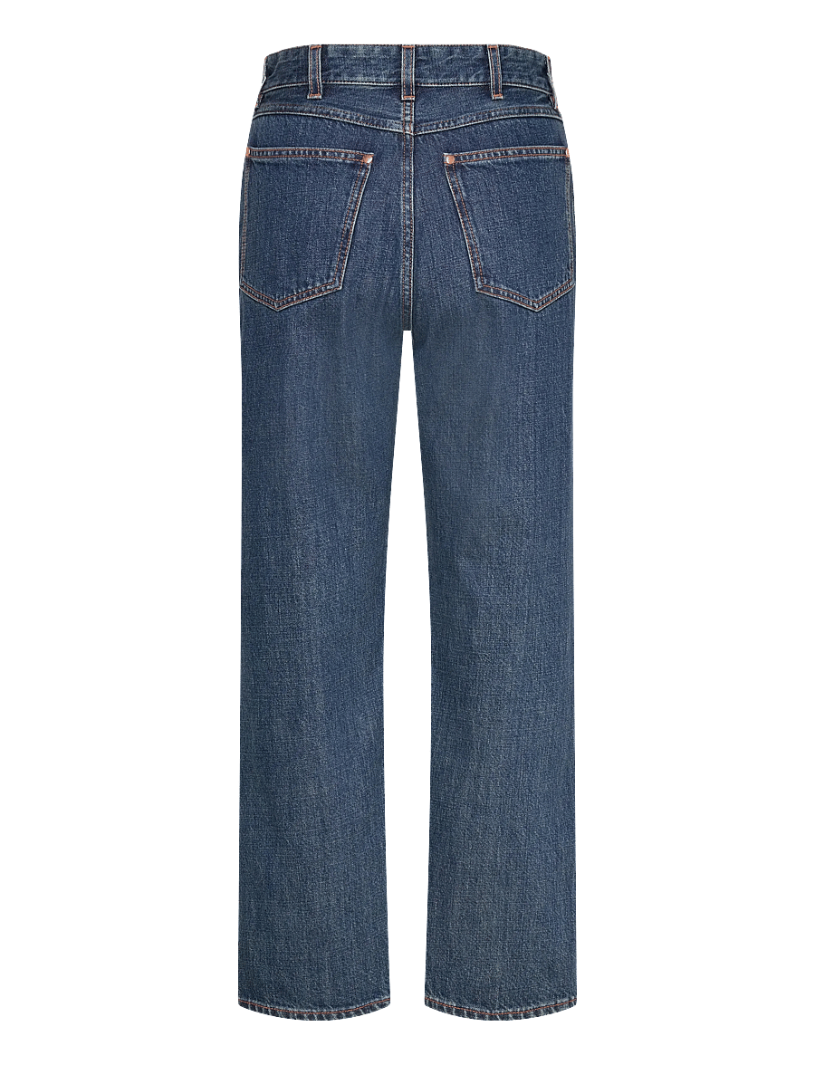 Filippa K - High Waisted Cropped Jeans - straight jeans - washed mid blue - 2