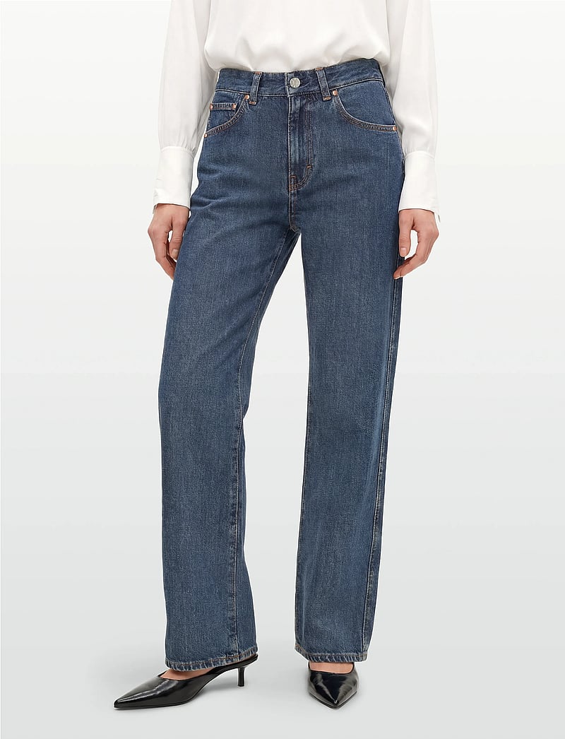 Filippa K - High Waisted Cropped Jeans - jeans droites - washed mid blue - 3