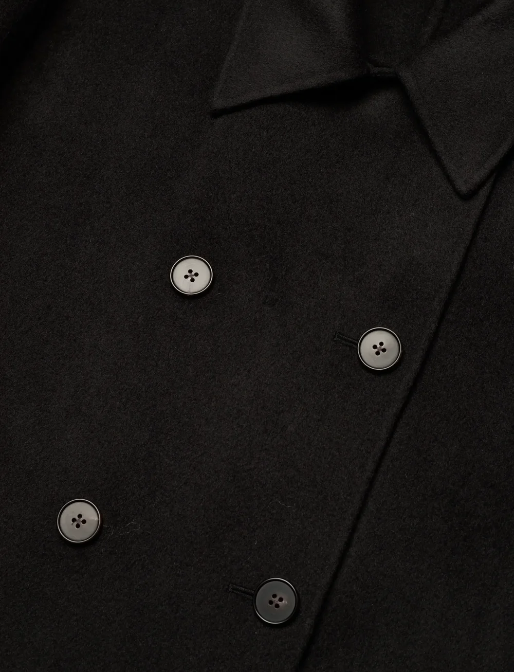 Filippa K - Amelia Doublé Coat - villased mantlid - black - 2