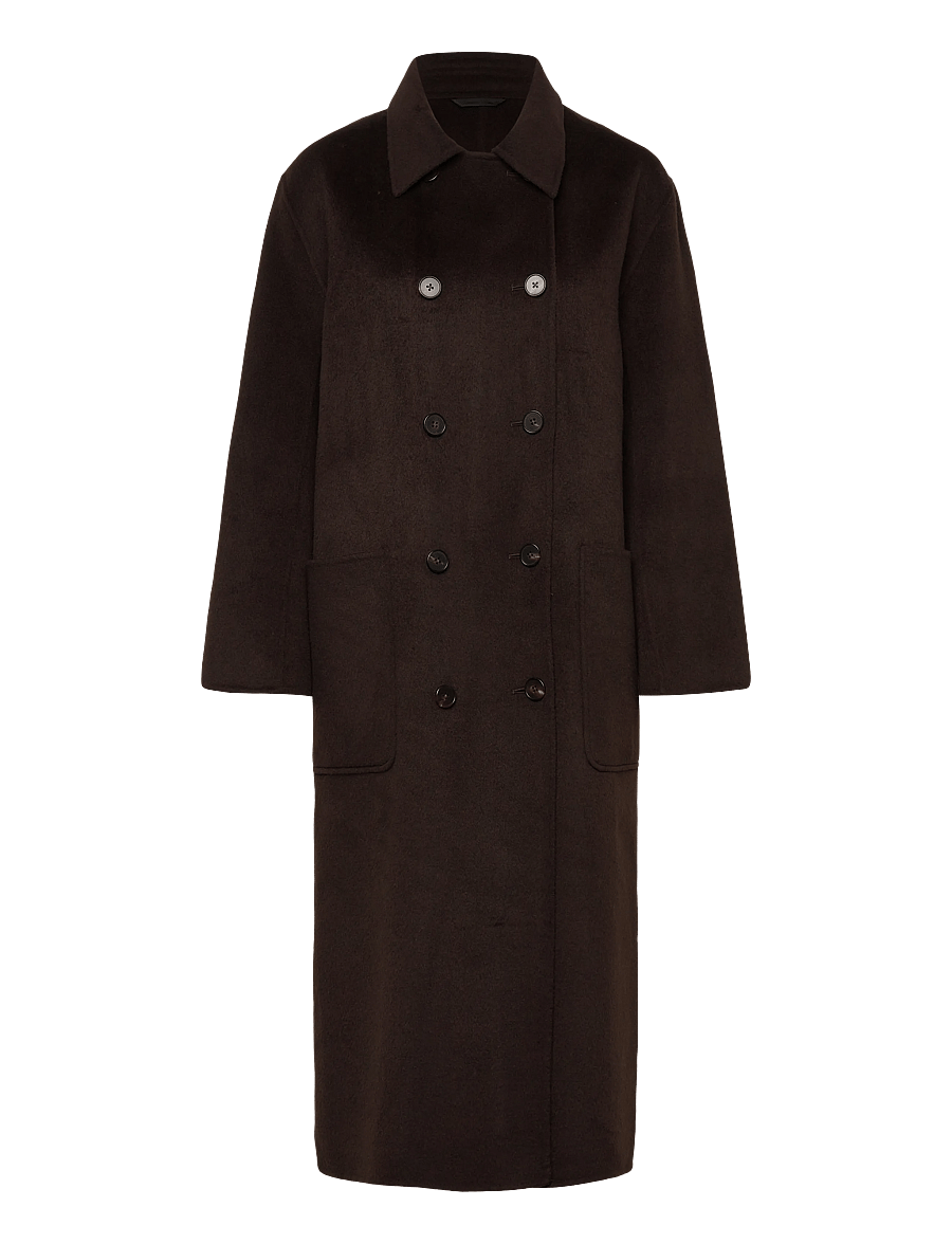 Filippa K - Amelia Doublé Coat - dark chocolate - 0