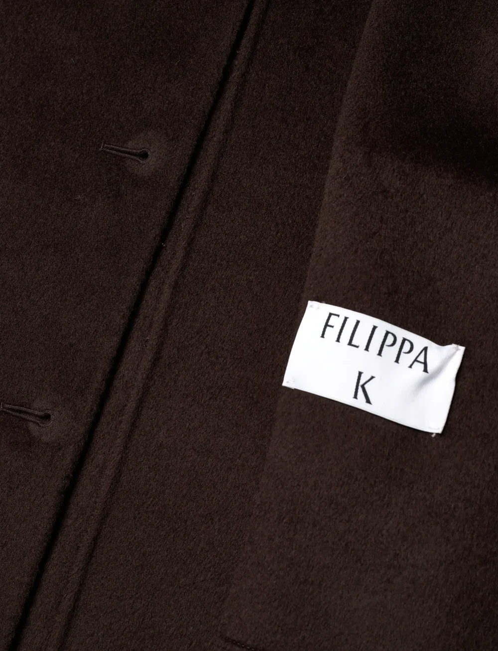 Filippa K - Amelia Doublé Coat - ullkappor - dark chocolate - 5