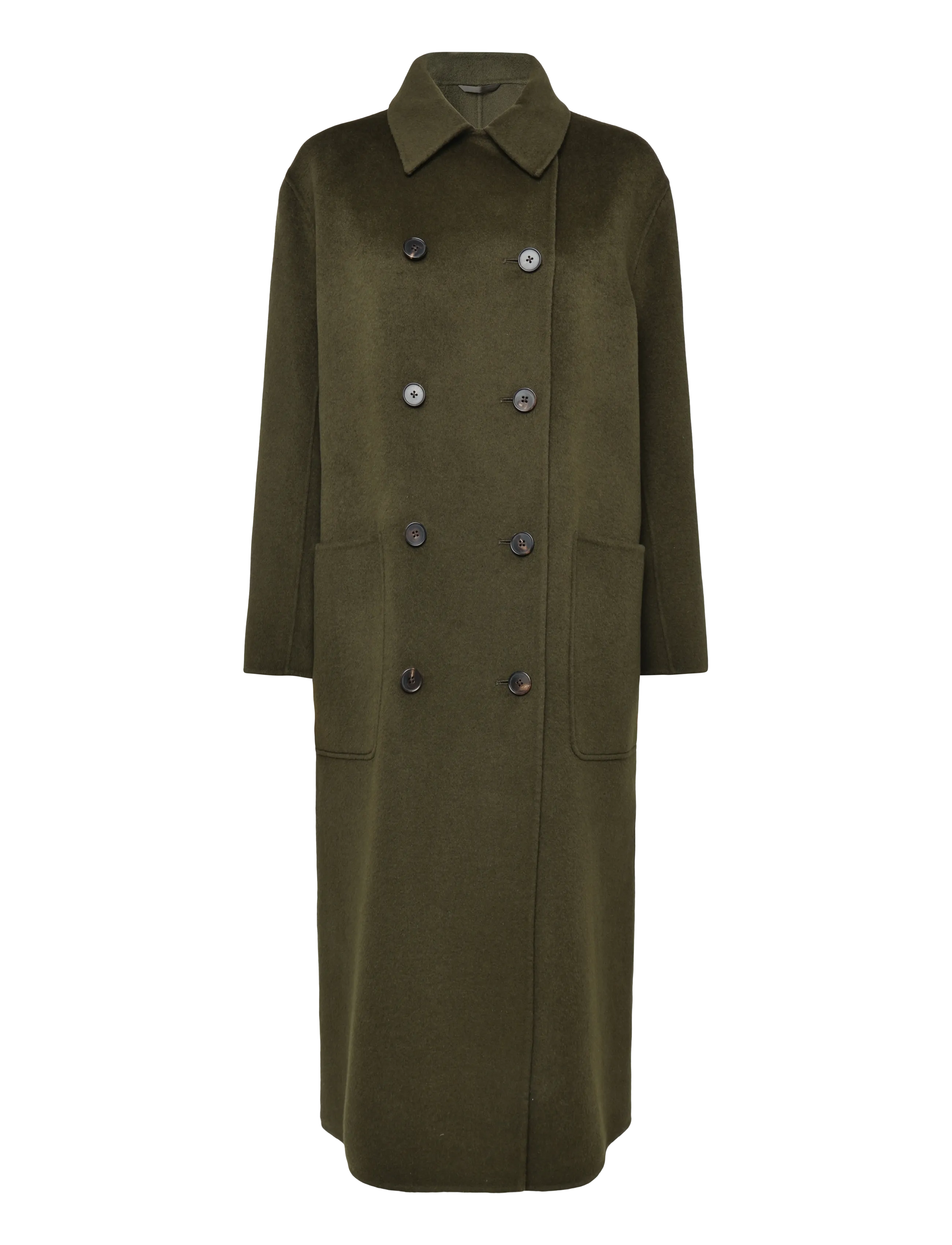 Filippa K Amelia Doublé Coat - Jakker & Frakker - DARK MOSS GREEN / khaki/green