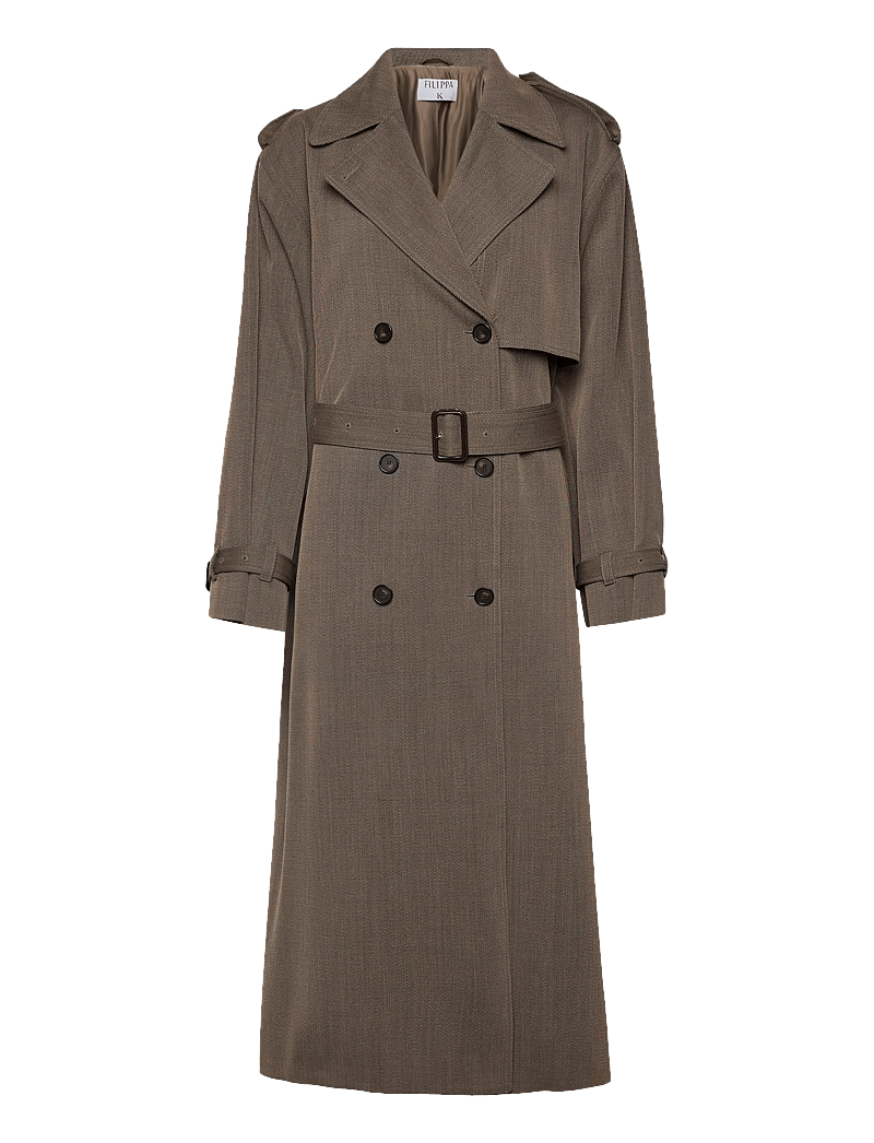 Filippa K - julia oversized trench coat - trenchcoats - driftwood - 0