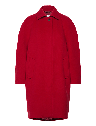 Filippa K Cocoon Coat - Filippa K - DARK RED / red