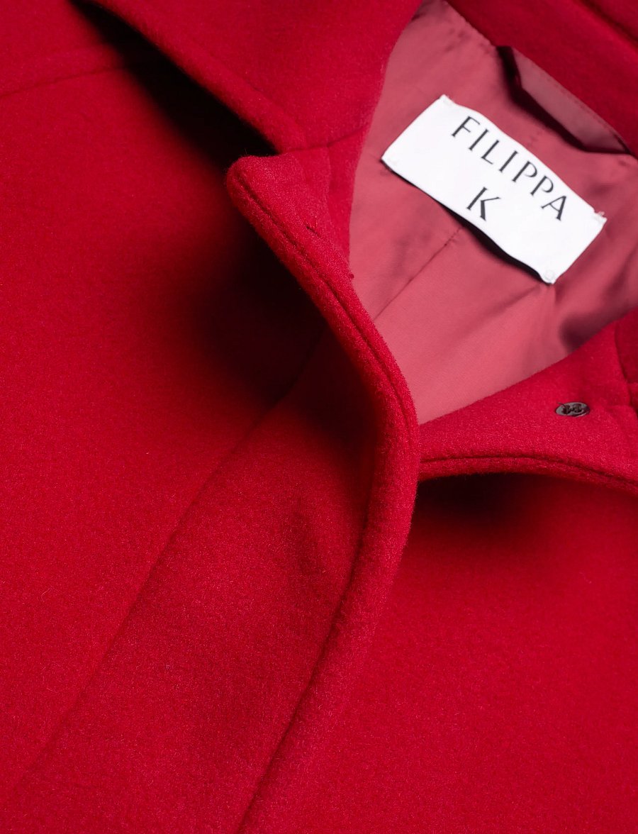 Filippa K - Cocoon Coat - winterjacken - dark red - 2