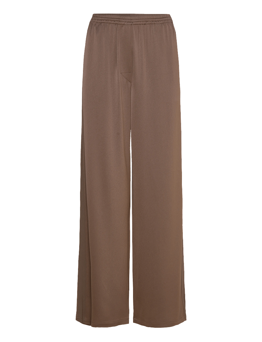 Filippa K - Nova Trousers - hosen mit weitem bein - oak brown - 0