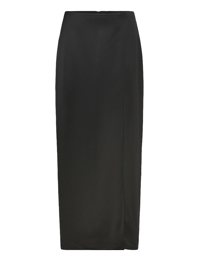 Filippa K - Satin Slip Skirt - maksihame - black - 0