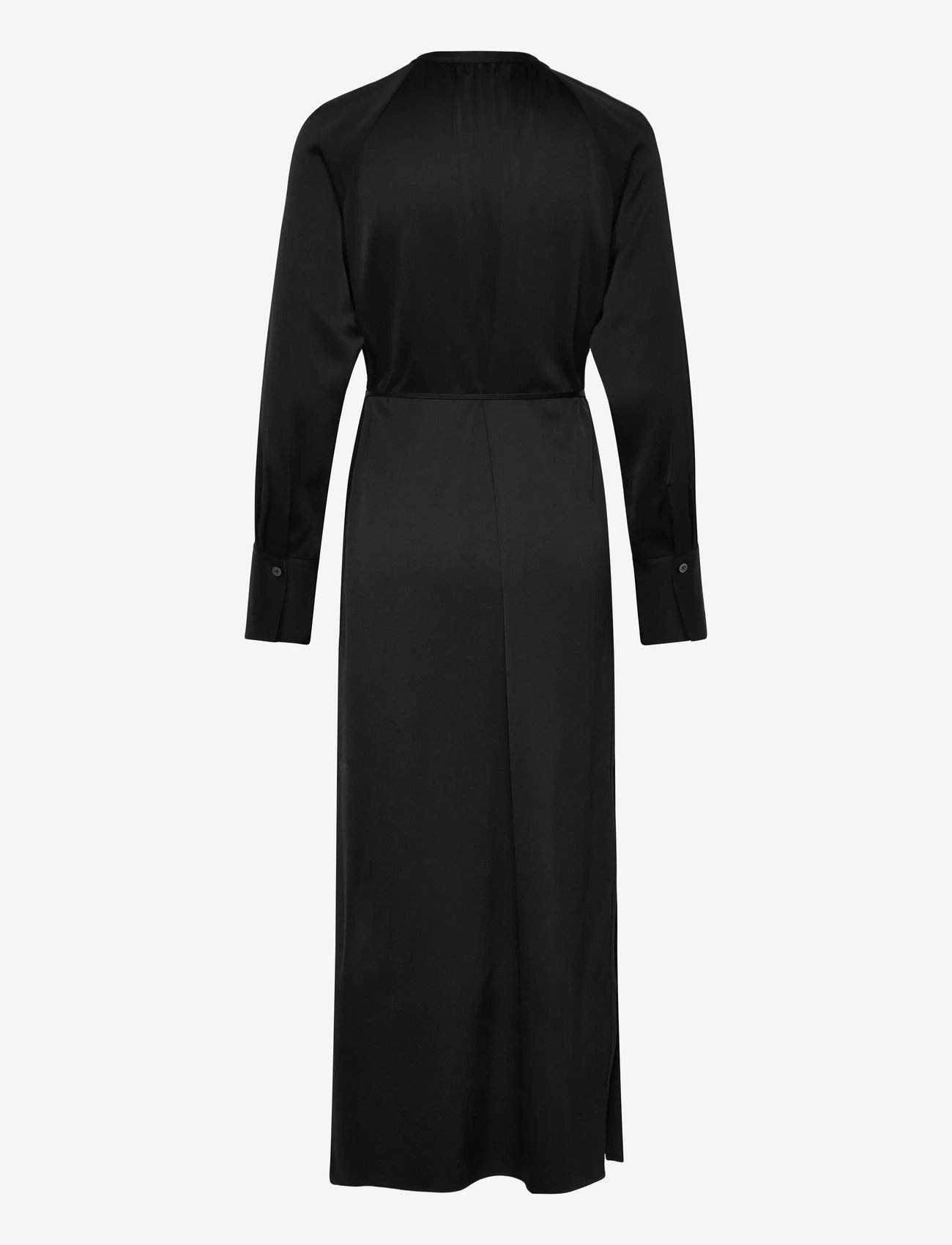Filippa K - Gathered Raglan Dress - maxiklänningar - black - 1