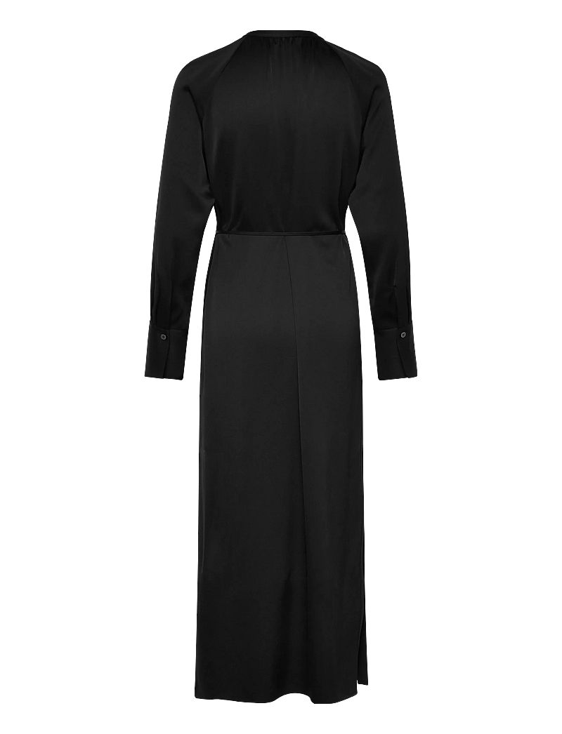 Filippa K - Gathered Raglan Dress - maxiklänningar - black - 1