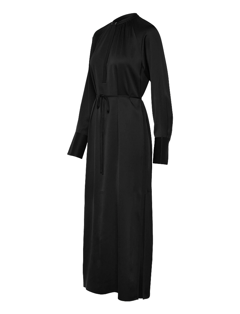 Filippa K - Gathered Raglan Dress - maxiklänningar - black - 2