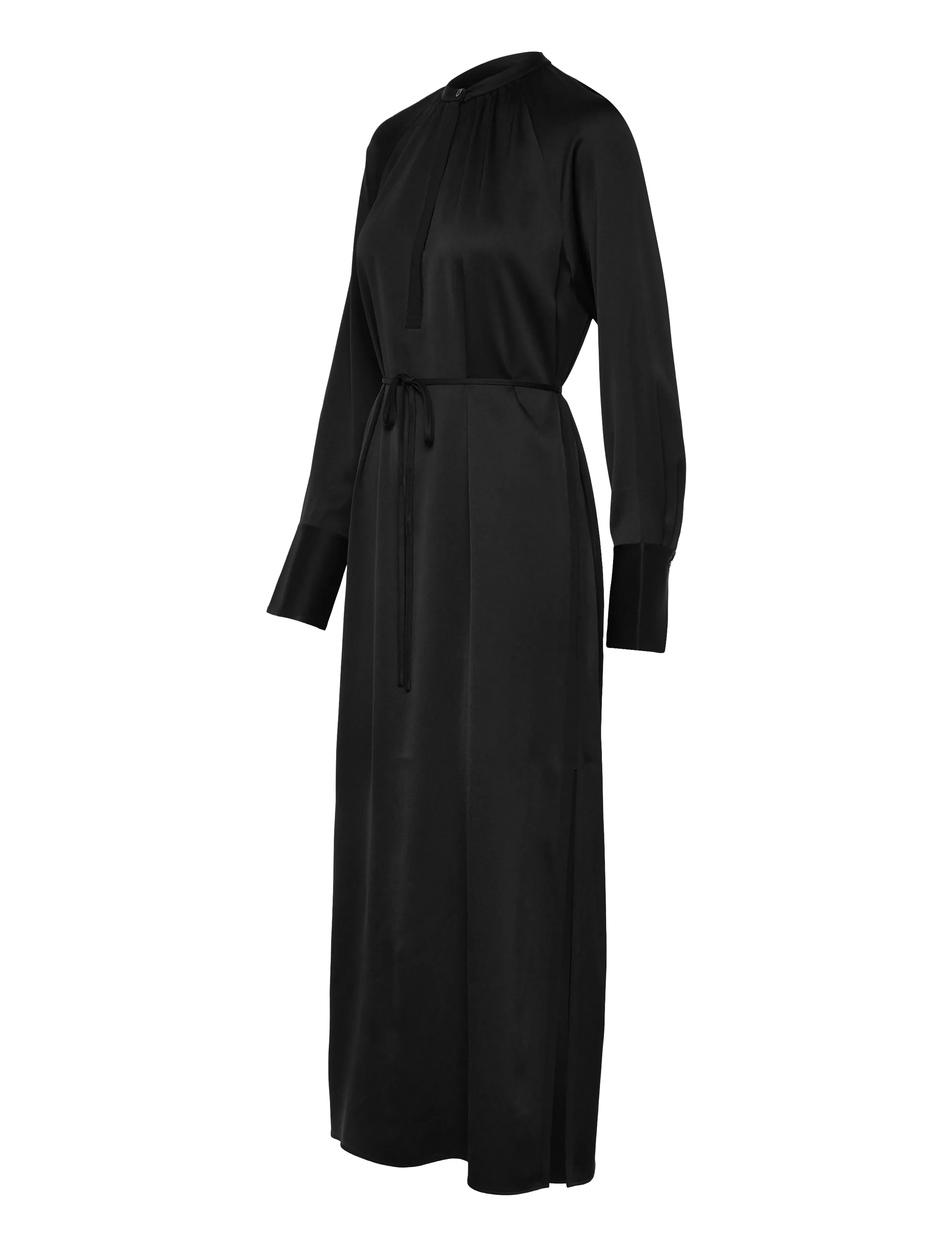Filippa K - Gathered Raglan Dress - maxikleider - black - 2