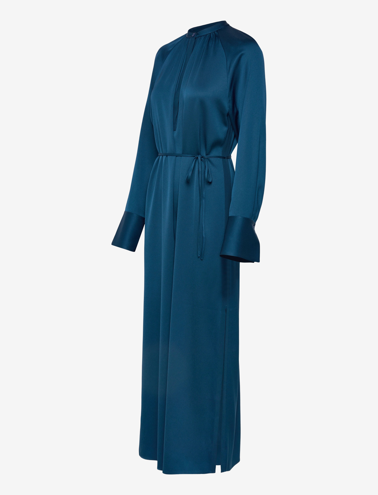 Filippa K - Gathered Raglan Dress - maxi sukienki - night teal - 2