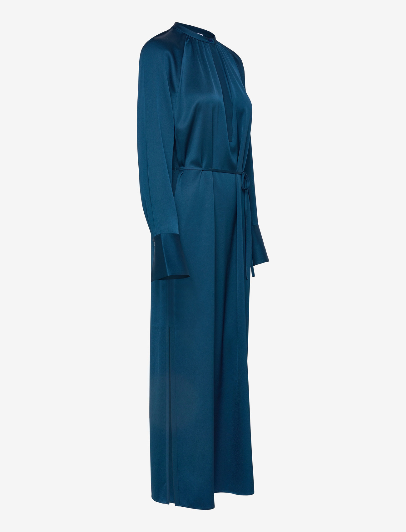 Filippa K - Gathered Raglan Dress - maxi sukienki - night teal - 3