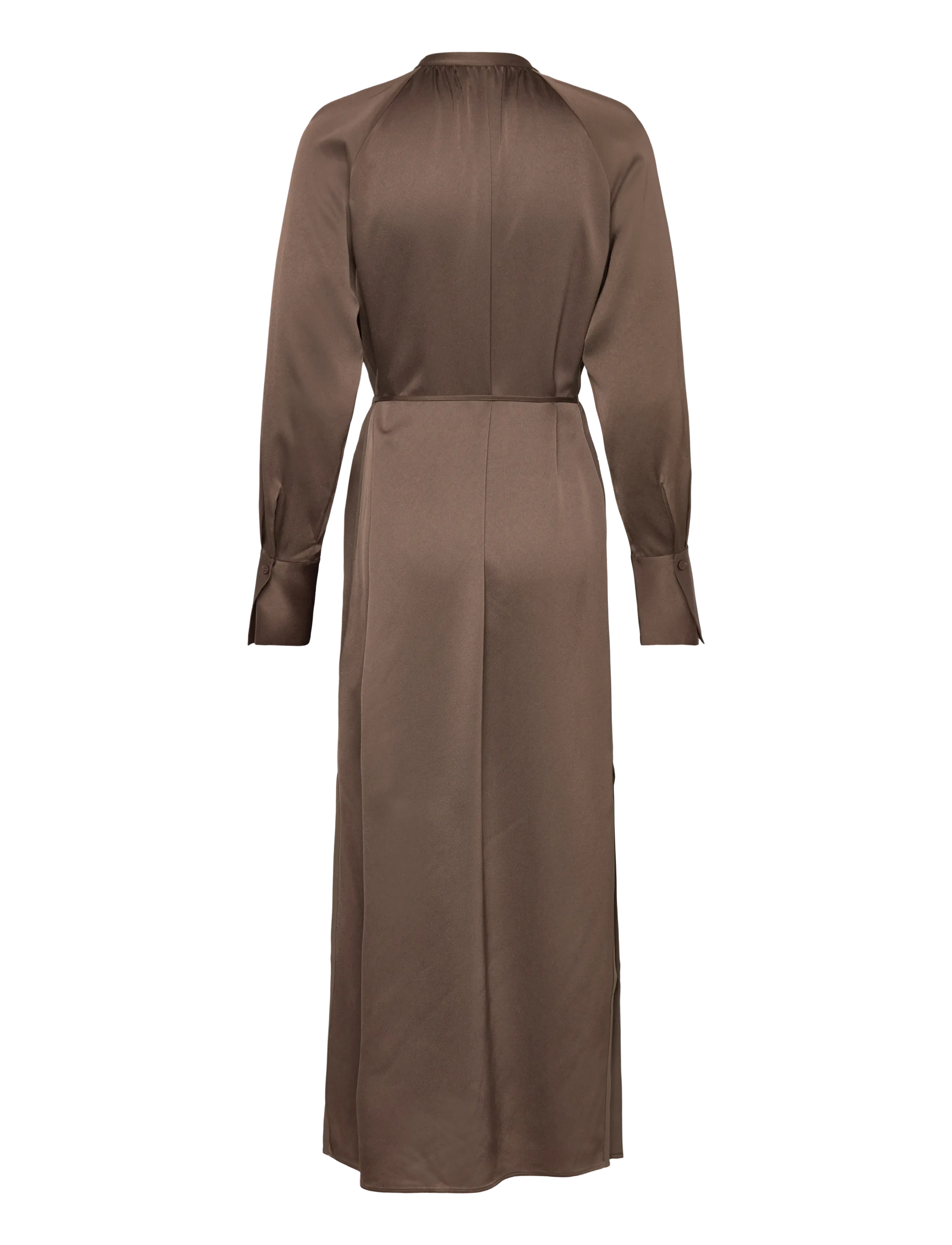 Filippa K - Gathered Raglan Dress - maxikleider - oak brown - 1