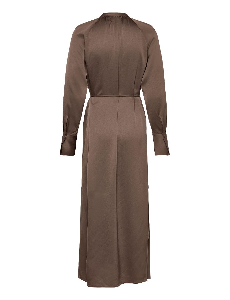 Filippa K - Gathered Raglan Dress - oak brown - 1