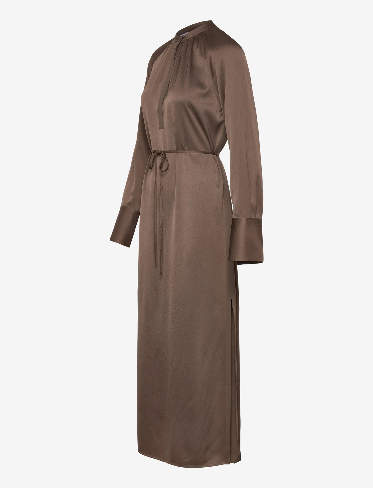 Filippa K - Gathered Raglan Dress - maxi dresses - oak brown - 2