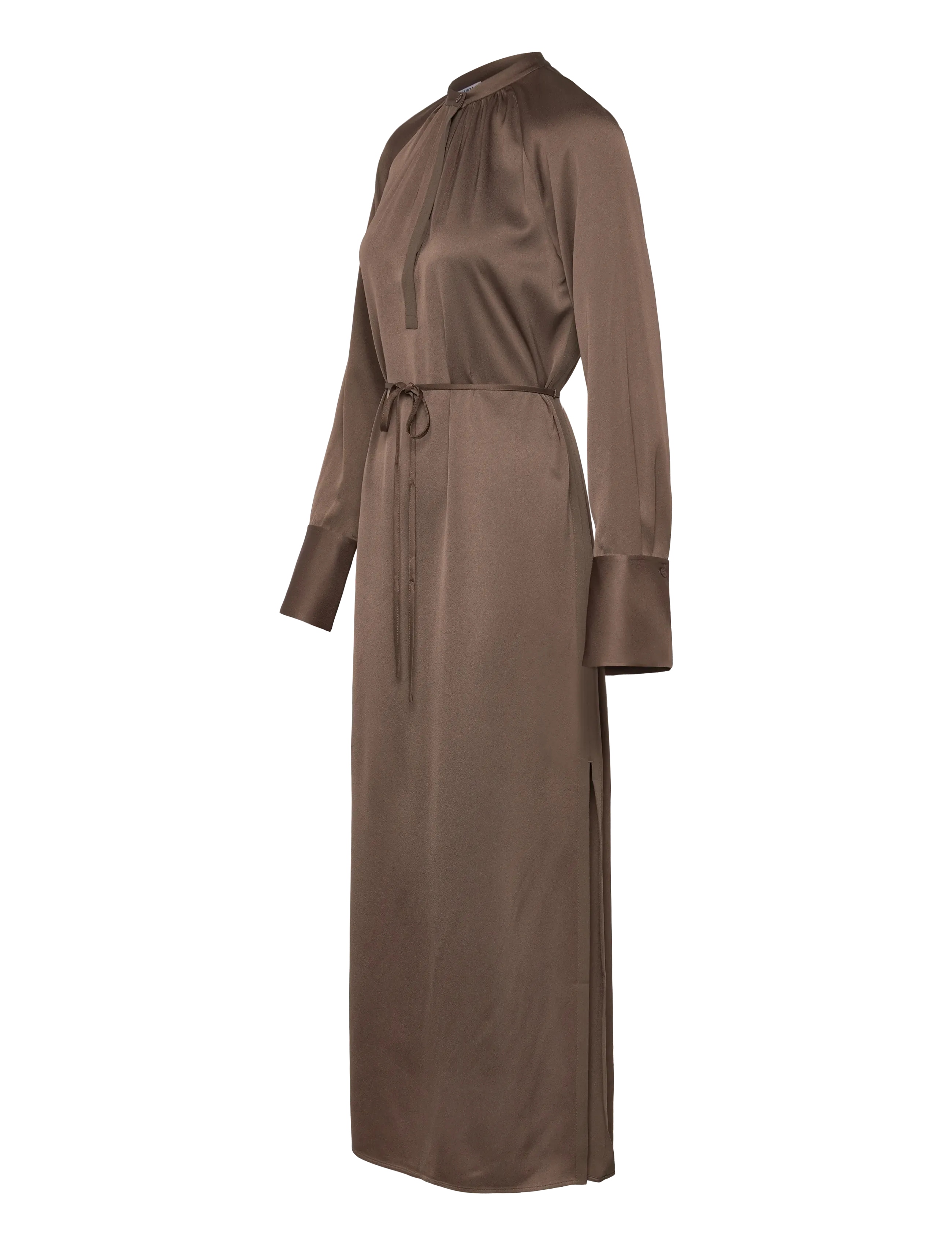 Filippa K - Gathered Raglan Dress - maxikleider - oak brown - 2