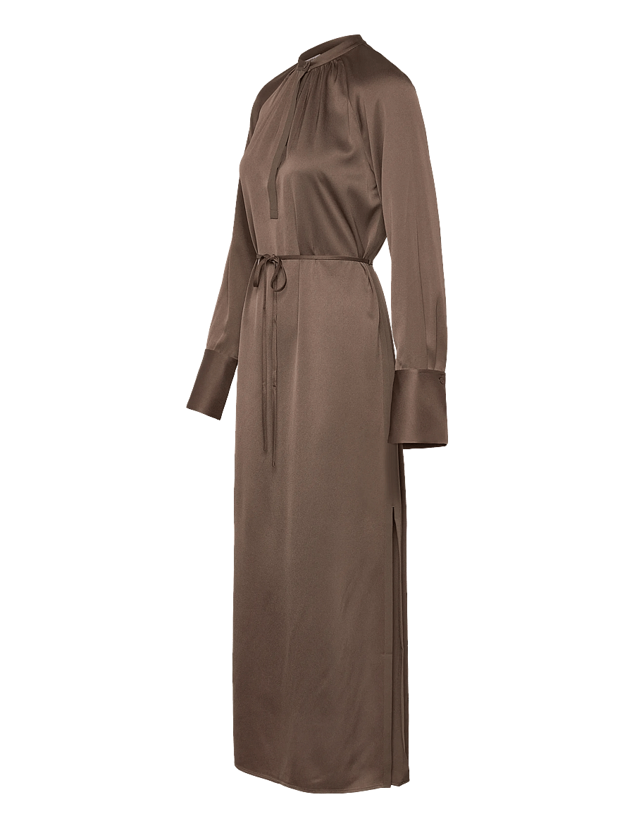 Filippa K - Gathered Raglan Dress - oak brown - 2