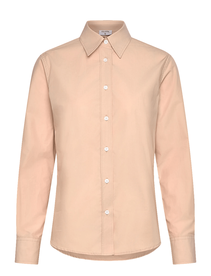 Filippa K - Classic Poplin Shirt - denimskjorter - dusty pink - 0