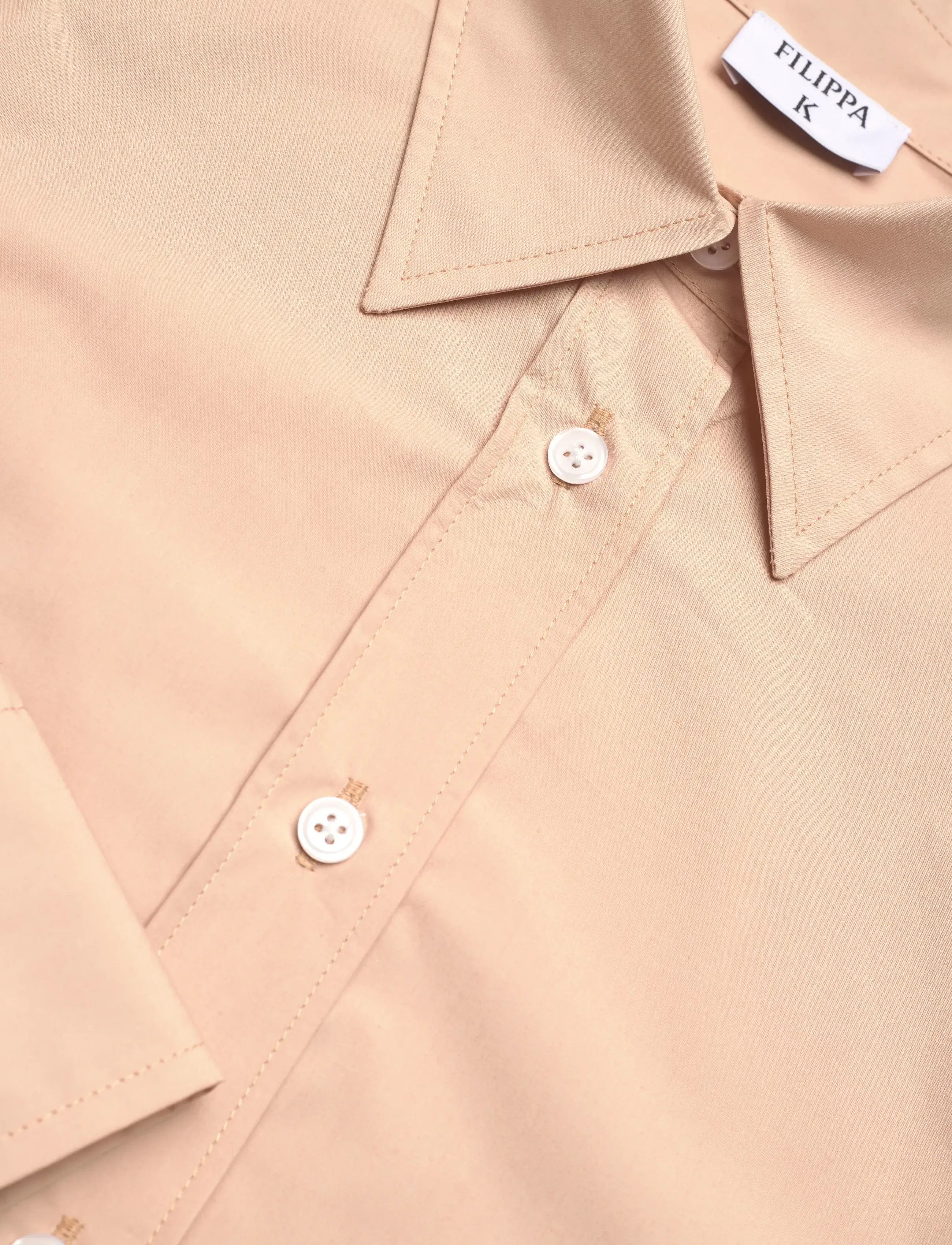 Filippa K - Classic Poplin Shirt - langærmede skjorter - dusty pink - 2