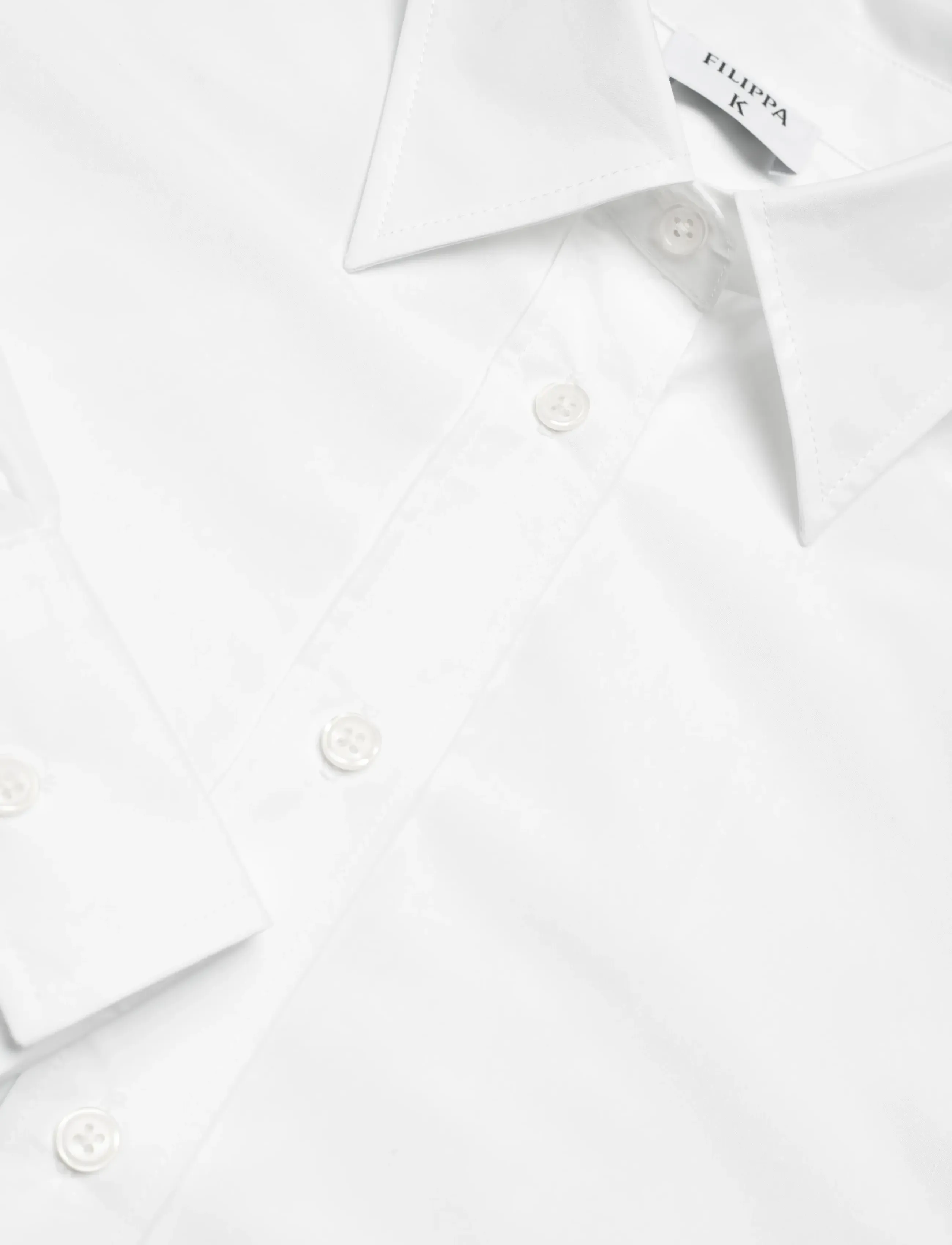 Filippa K - Classic Poplin Shirt - denim shirts - white - 2