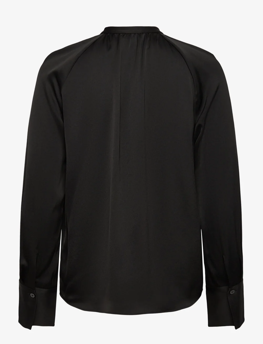 Filippa K - Gathered Raglan Blouse - pikkade varrukatega pluusid - black - 1