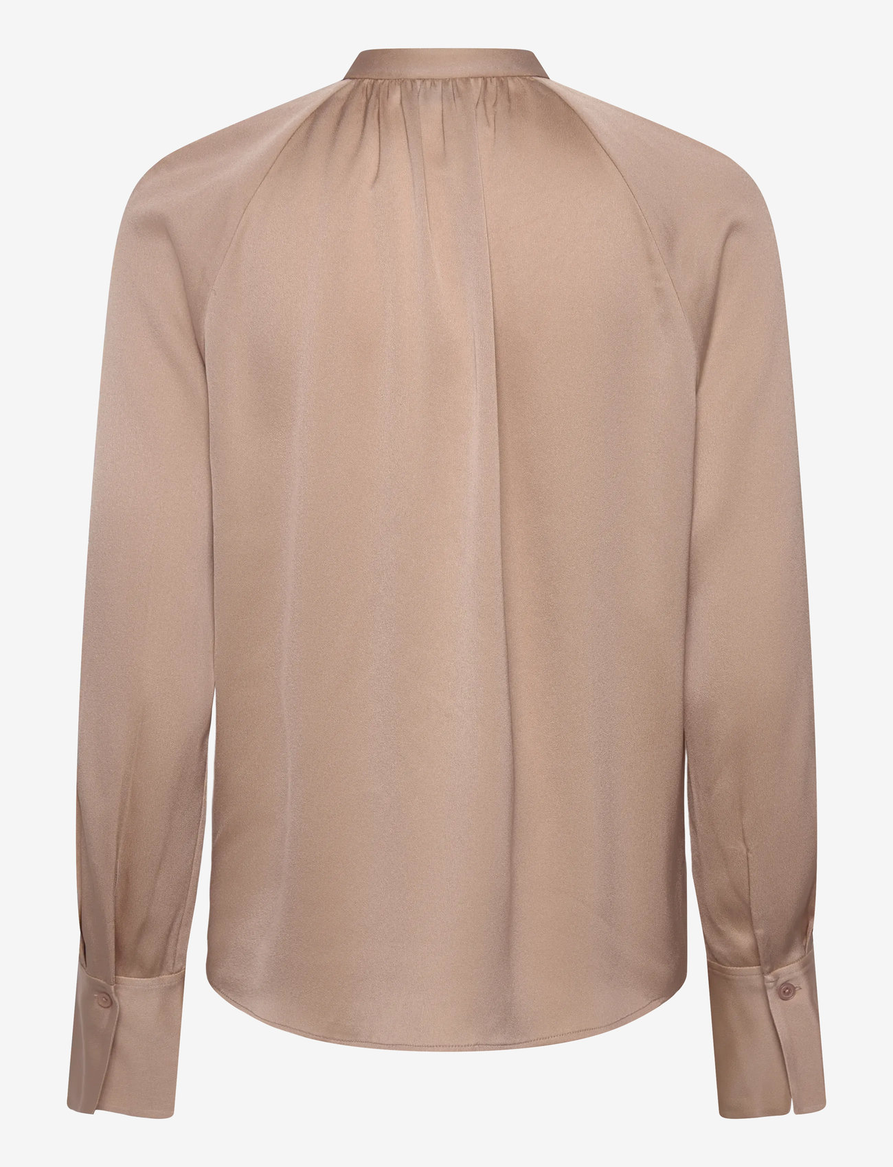 Filippa K - Gathered Raglan Blouse - långärmade blusar - dusty pink - 1