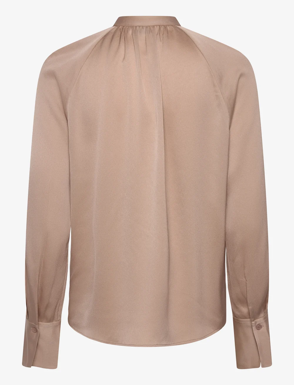 Filippa K - Gathered Raglan Blouse - langærmede bluser - dusty pink - 1