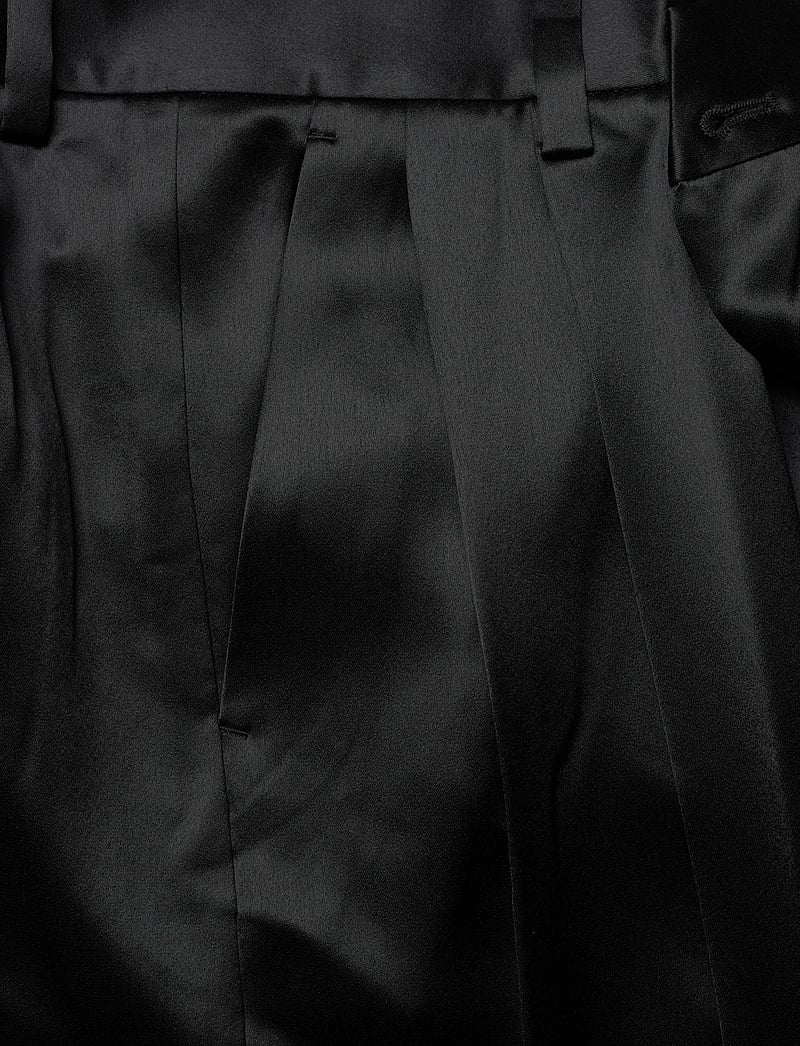 Filippa K - Darcey Satin Trousers - hosen mit weitem bein - black - 2