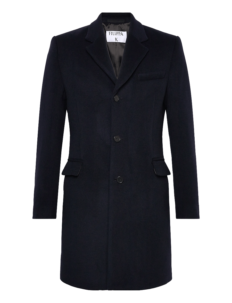 Filippa K - William Wool Coat - wollmäntel - navy - 0