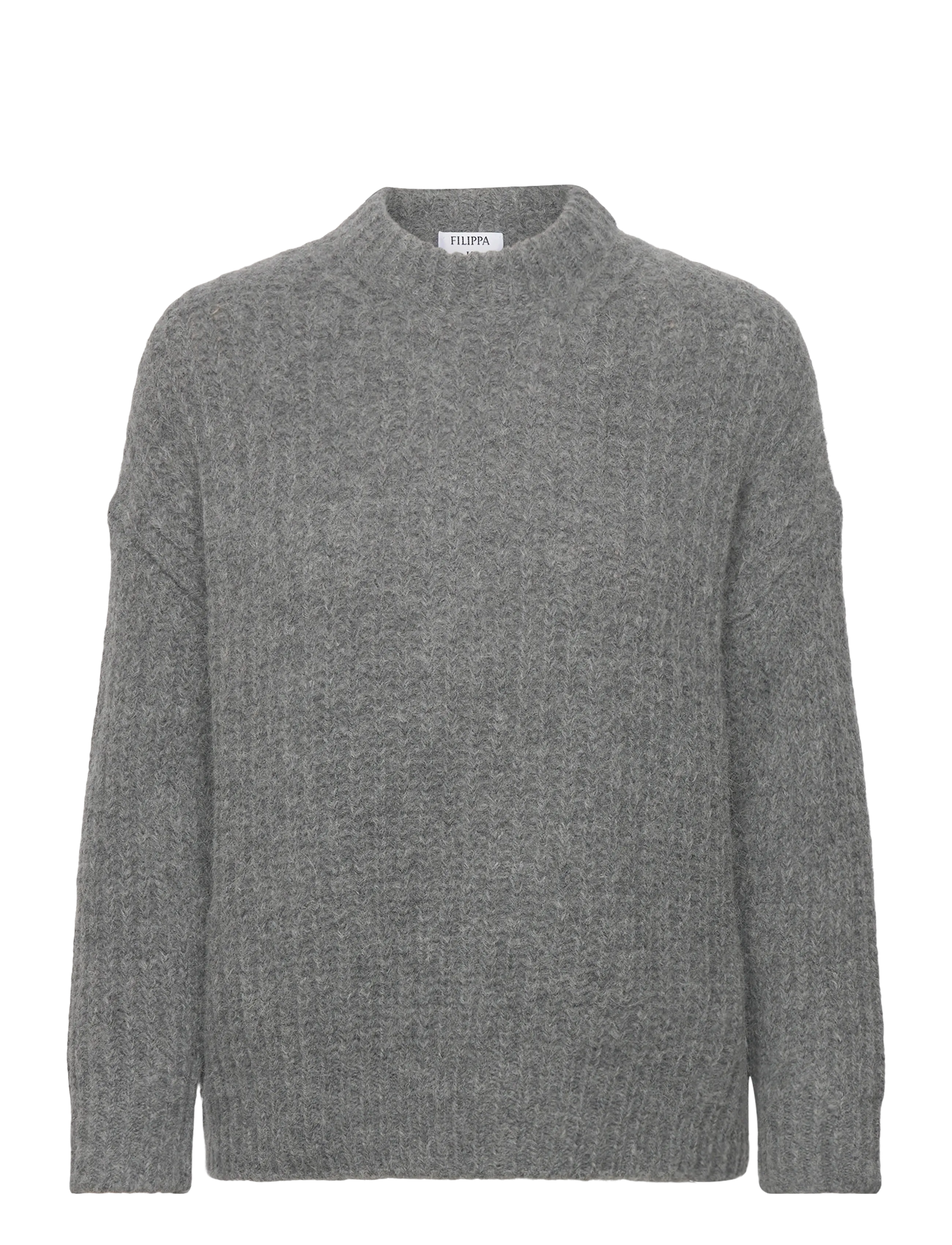 Soft Alpaca Sweater - GREY MELANGE