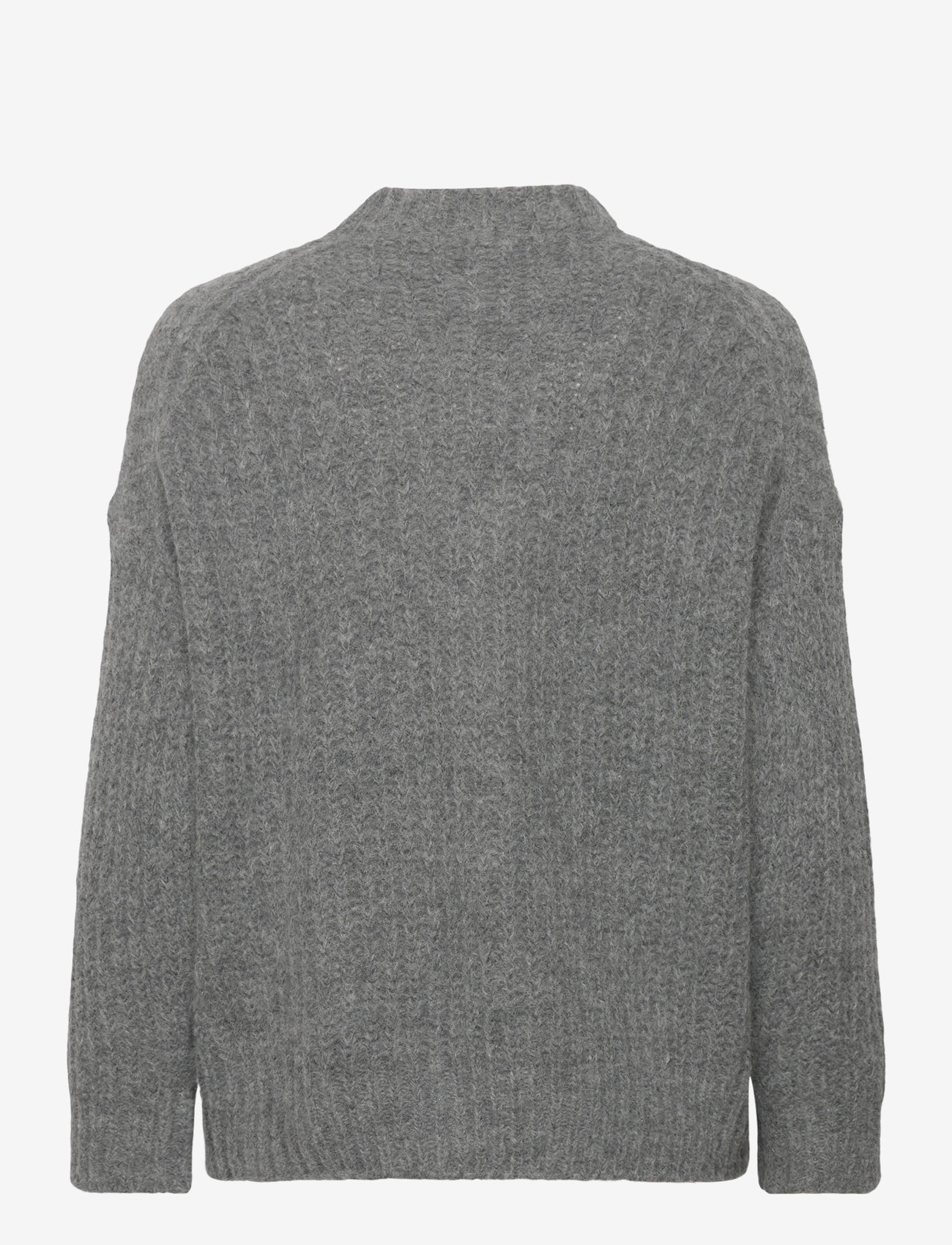 Filippa K - Soft Alpaca Sweater - neulepuserot - grey melange - 1