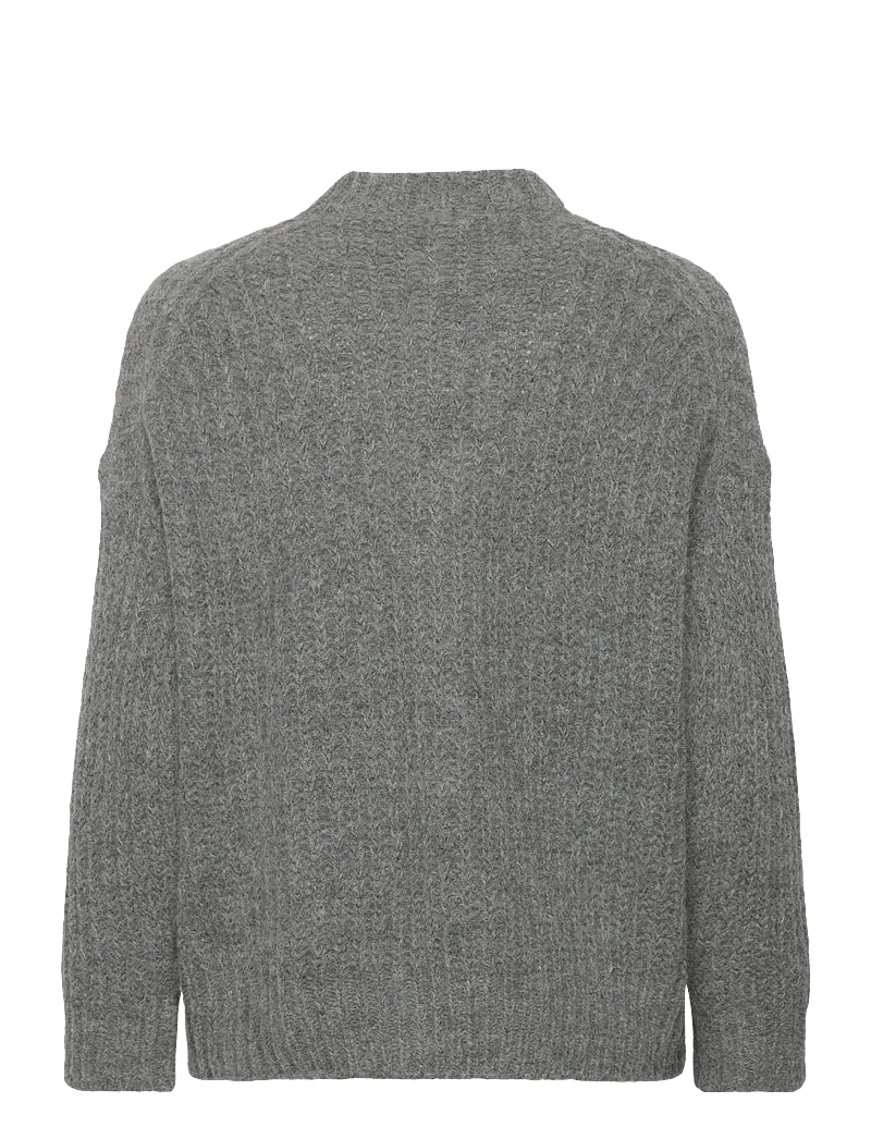 Filippa K - Soft Alpaca Sweater - neulepuserot - grey melange - 1