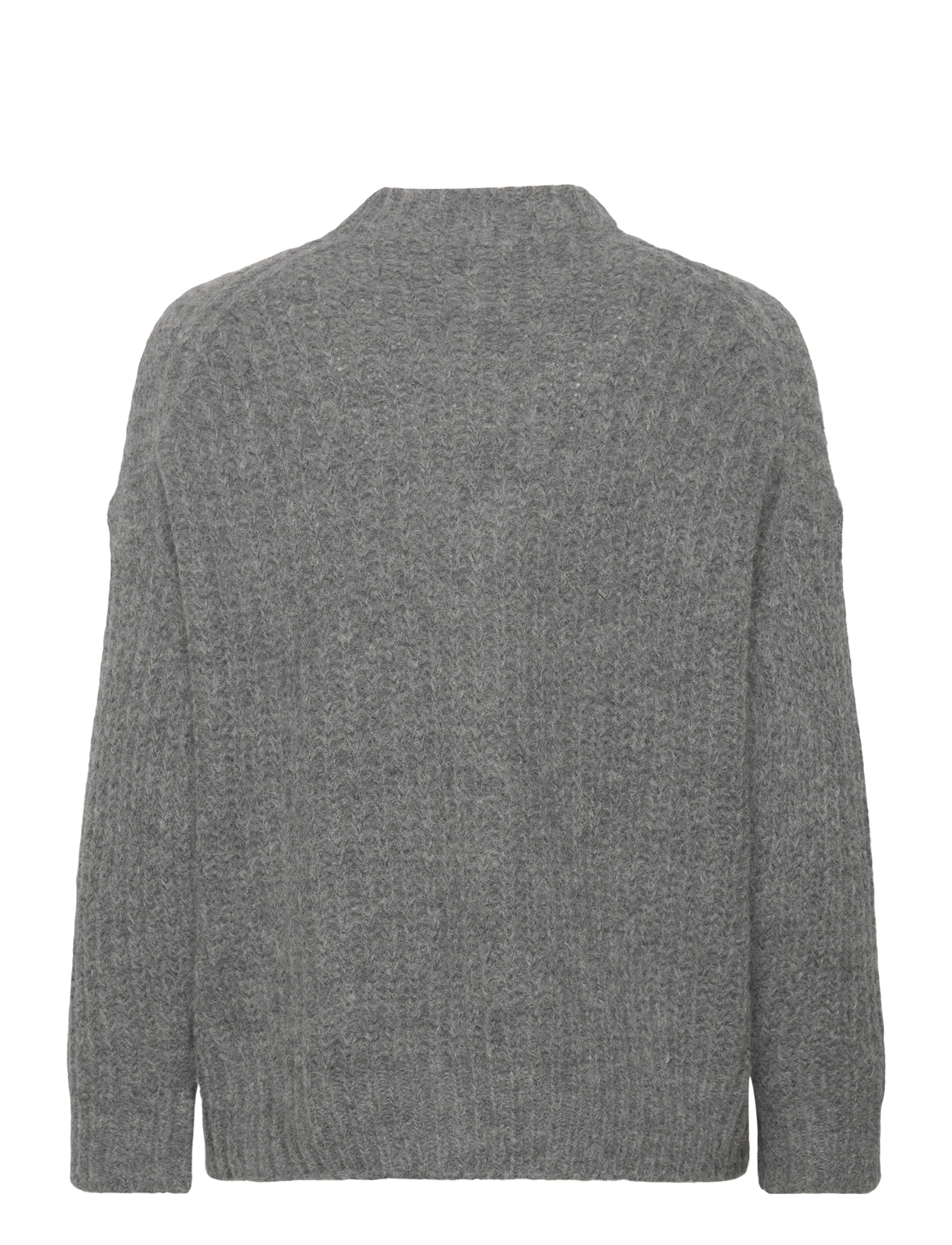 Filippa K - Soft Alpaca Sweater - trøjer - grey melange - 1