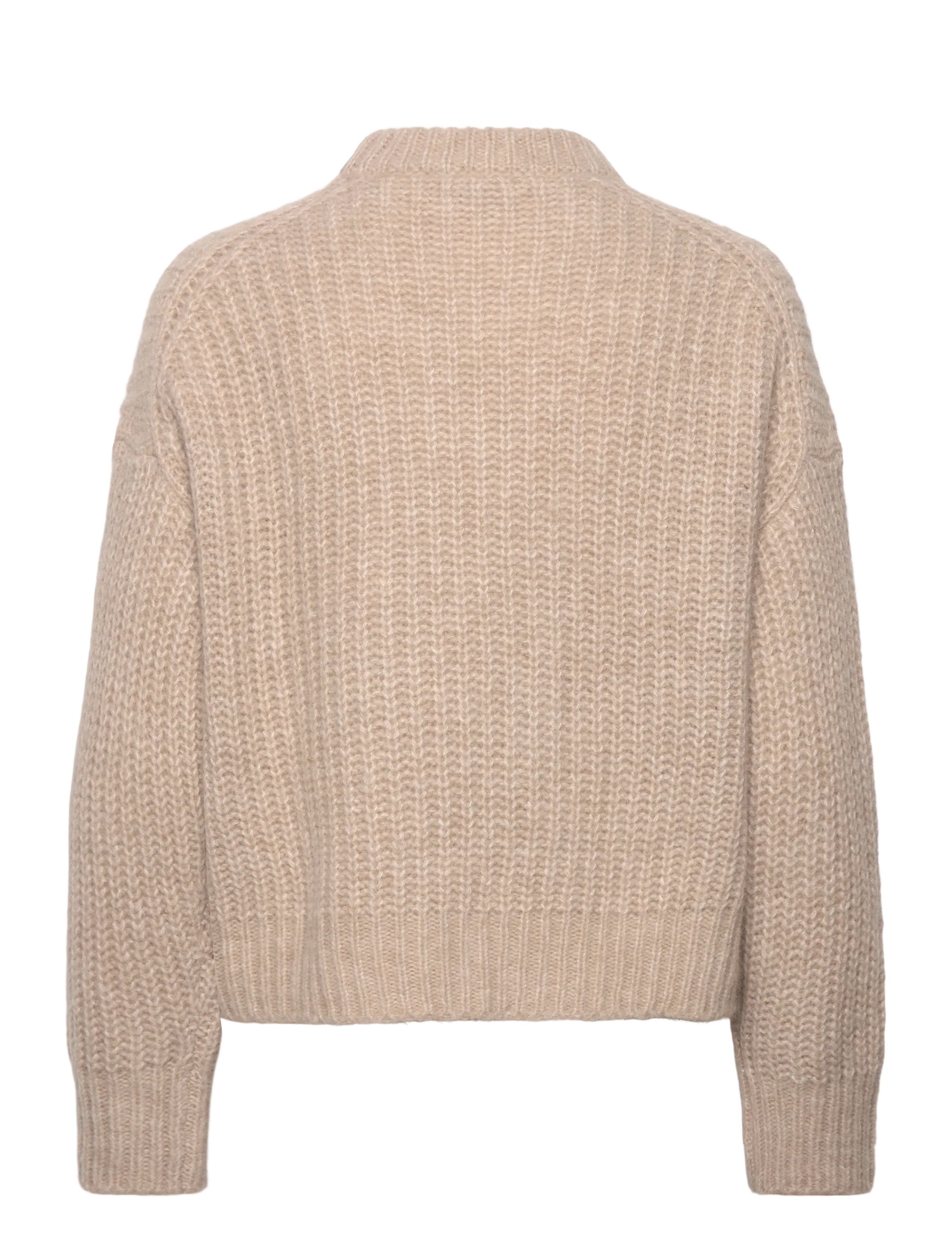 Filippa K - Soft Alpaca Sweater - stickade tröjor - light beige - 1