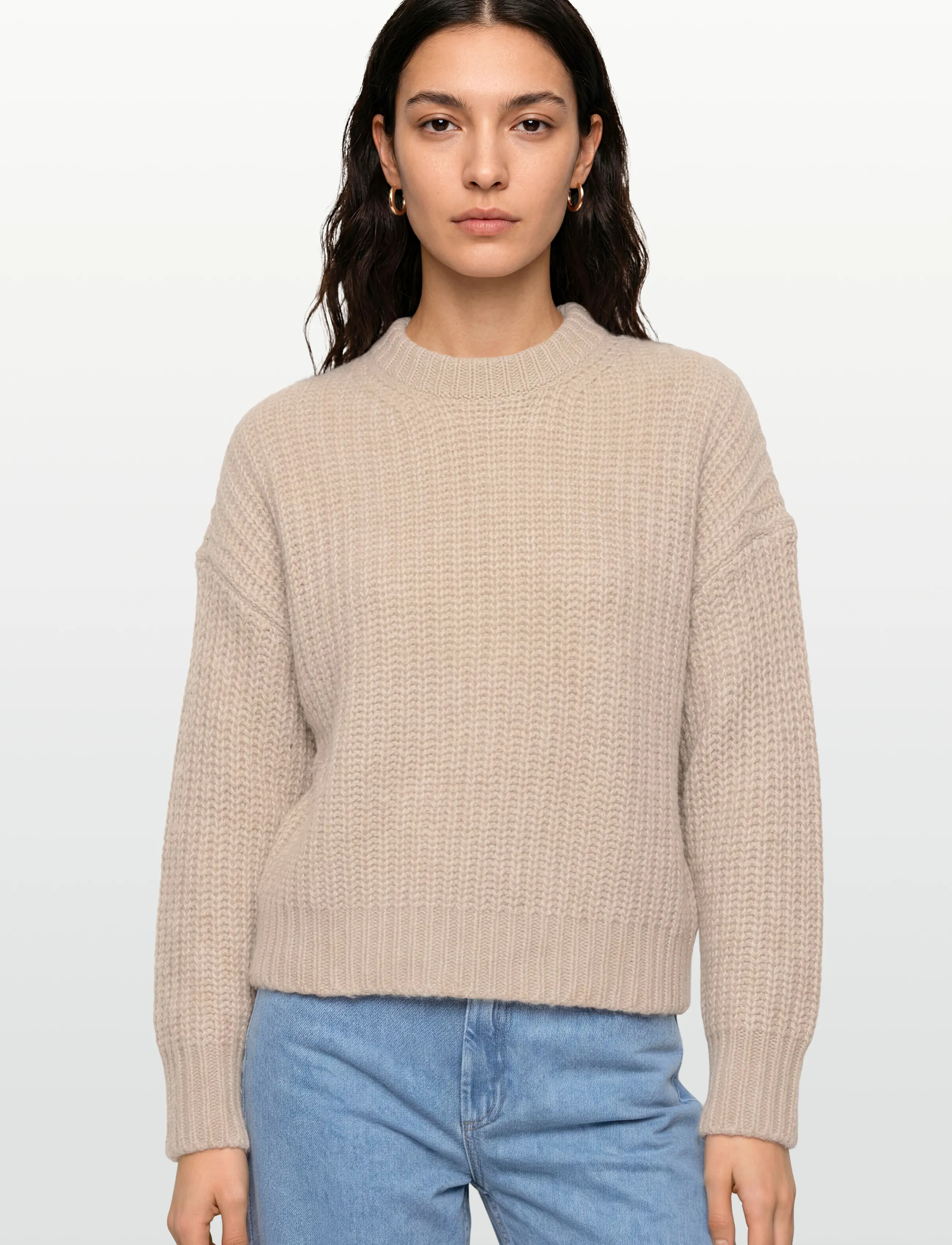 Filippa K - Soft Alpaca Sweater - strikkegensere - light beige - 3