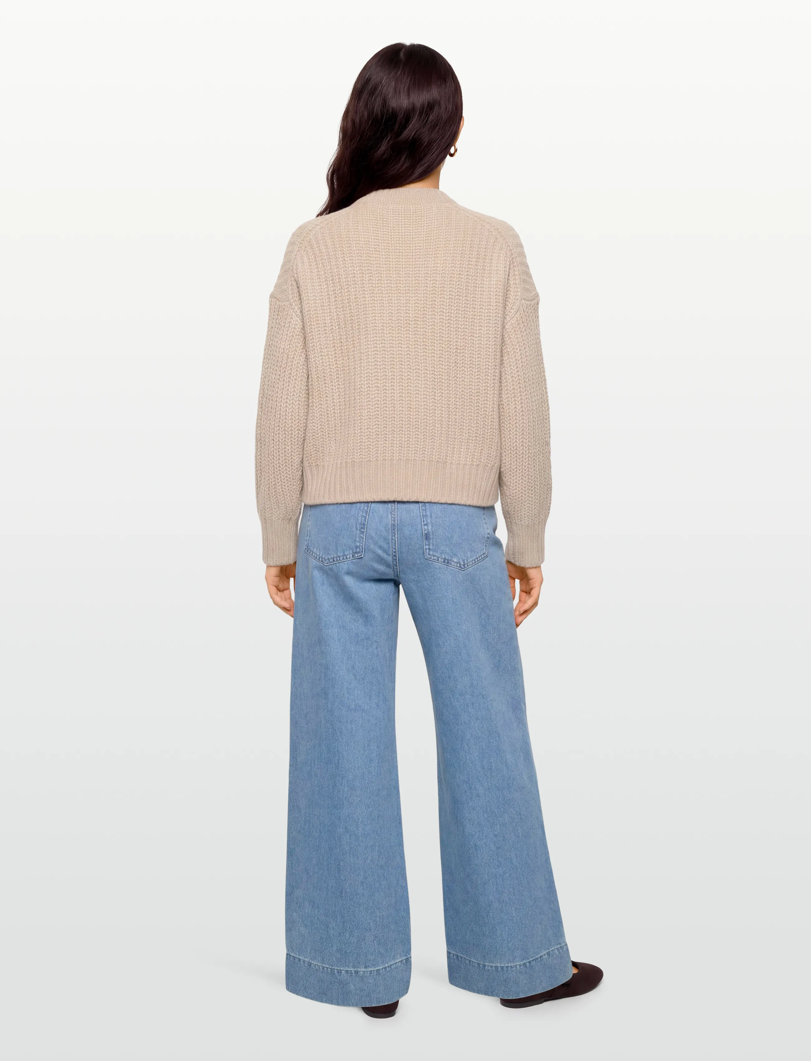 Filippa K - Soft Alpaca Sweater - strikkegensere - light beige - 4