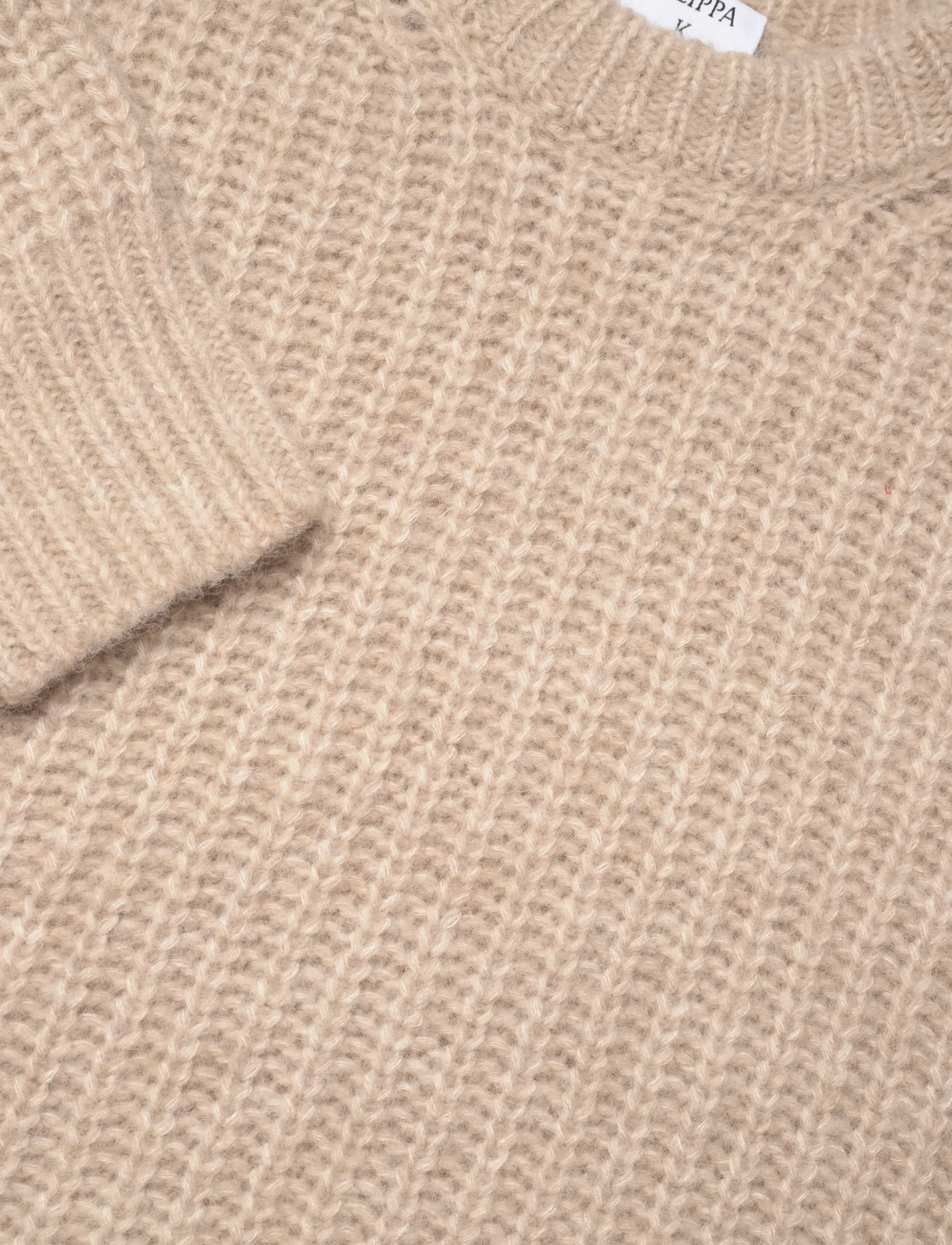 Filippa K - Soft Alpaca Sweater - stickade tröjor - light beige - 2