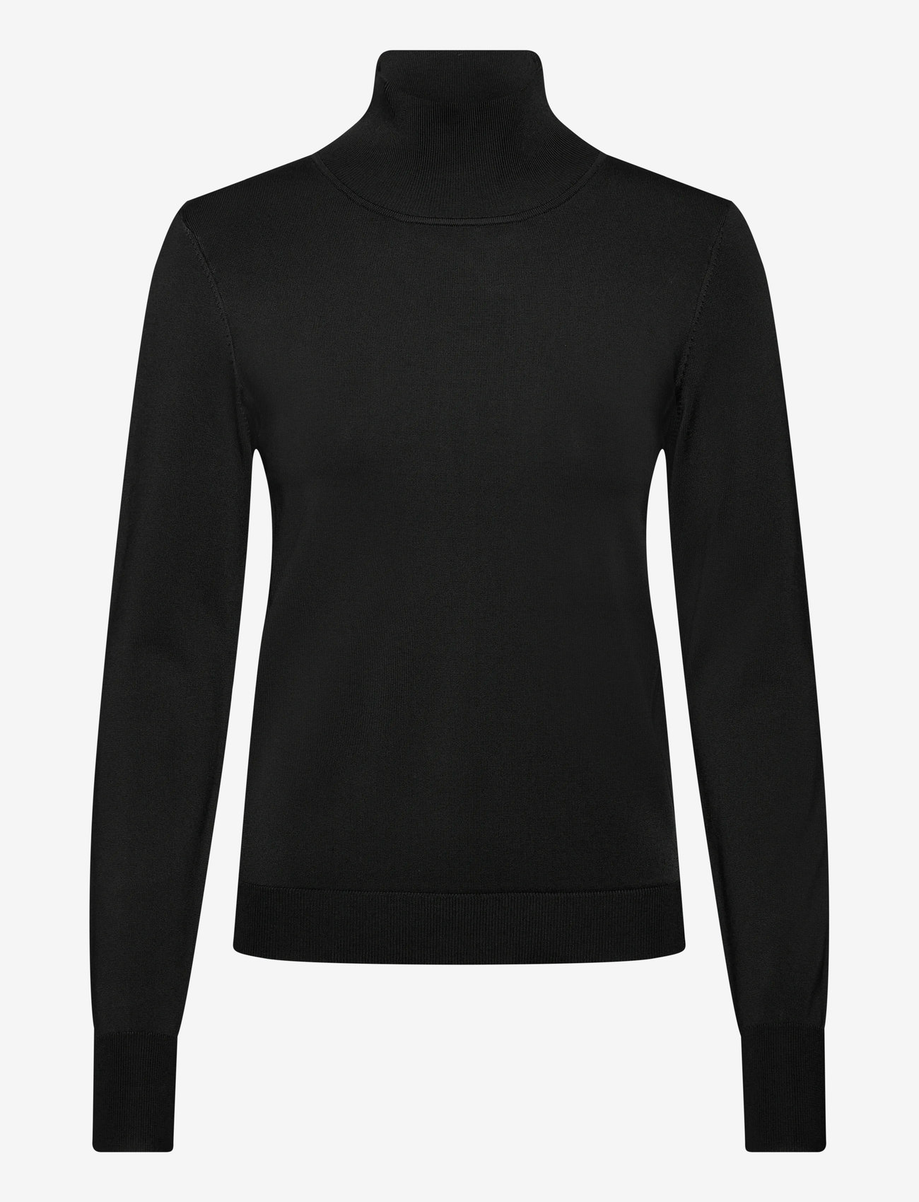 Filippa K - Glossy Knit Turtleneck Sweater - herbstliche kleidung - black - 0