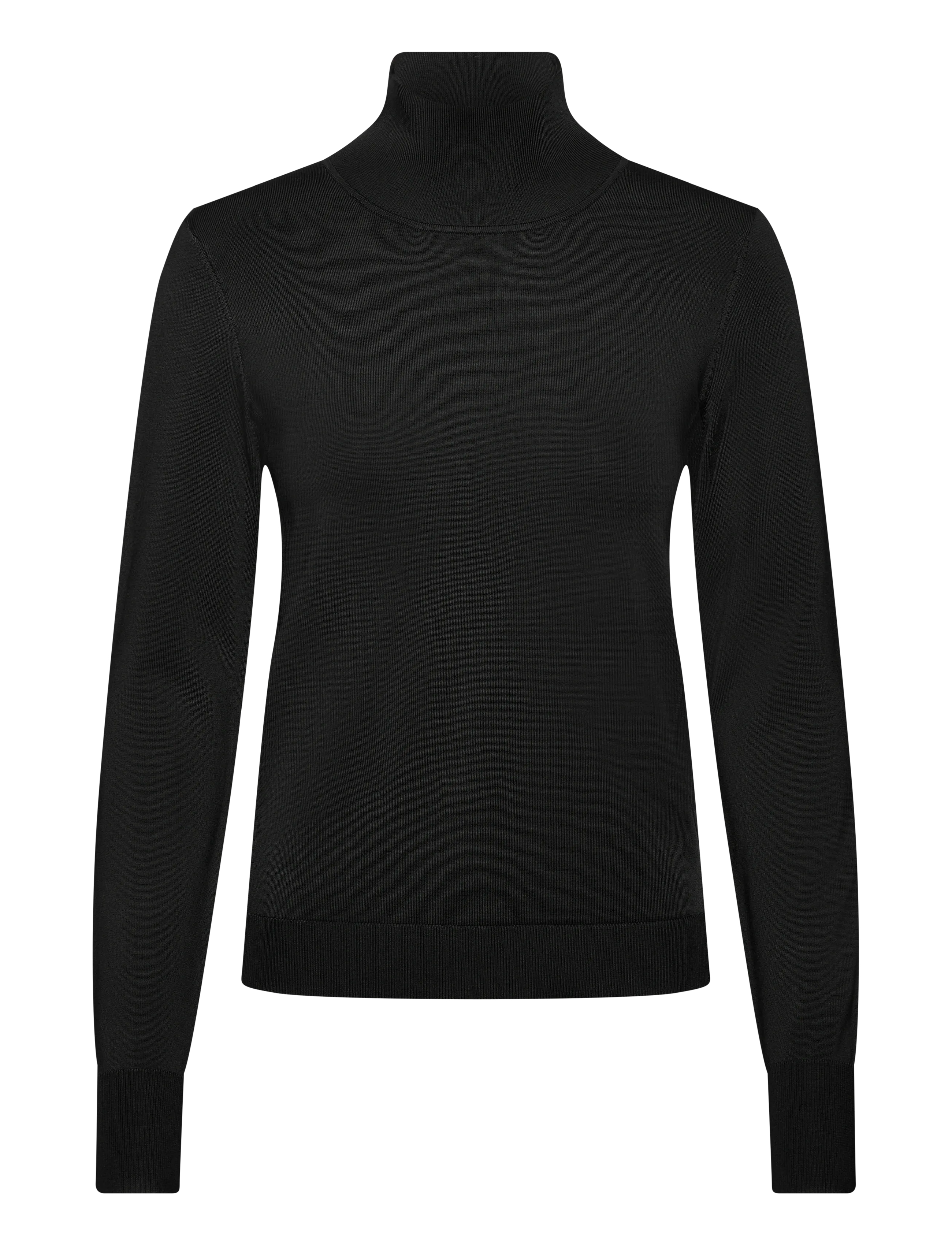Filippa K Glossy Knit Turtleneck Sweater - Filippa K - BLACK / black